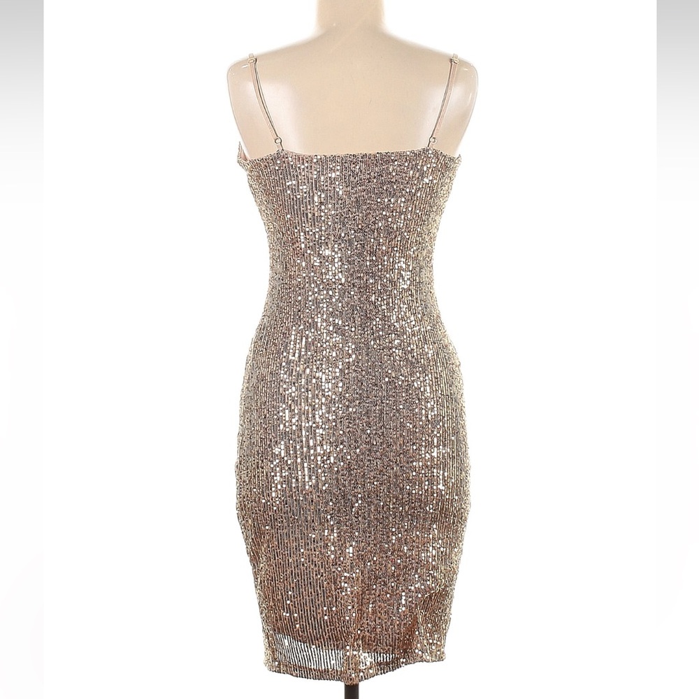 Bebe High Slit Sequin Midi Dress - Picture 2 of 5